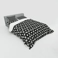 thumbnail image 3 of Ambesonne Geometric Bedding Set 3 Pcs, Big Small Hexagon Forms, Twin XL, Black and Beige, 3 of 3