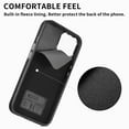 thumbnail image 6 of Dteck Wallet Case Compatible with iPhone 12,Case with Card Holder Skin-Friendly PU Leather Cover with Rotating Ring Kickstand Protective Bumper for iPhone 12,Black, 6 of 10