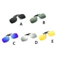 thumbnail image 2 of relayinert Men Fashion Square Polarized Clip-On Flip Up Metal Clip Sunglasses, 2 of 9