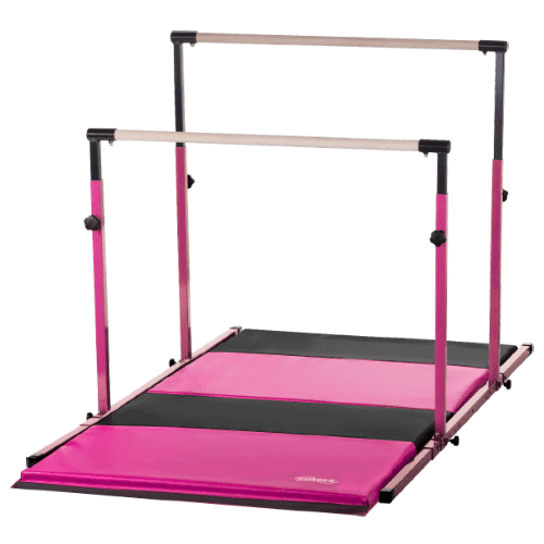 Pink 3Play Bars Uneven Bars Parallel Bars and Pink/Black Folding