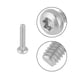 thumbnail image 4 of Tornillos de cabeza plana en estrella, 50 piezas M2.5 Serie 304 Tornillos de cabeza plana en estrella Tornillos de cabeza plana en estrella de acero inoxidable Diseño de clase mundial, 4 of 9