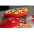 thumbnail image 5 of 10 Strawberry Street Sienna Oval 13" and 10.5" Stoneware Bakeware Set of 2, Red, 5 of 7