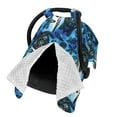 thumbnail image 3 of Zufioo Turtle，Shell Algae Starfish Coral Print Baby Stroller Seat Nursing Cover, Baby Stroller Canopy Seat Cover Breastfeeding Cover, Suitable for Indoor and Outdoor-One Size, 3 of 9