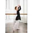 thumbnail image 4 of Arshiner Girls Ballet Leotards with Chiffon Dance Skirt Long Sleeve Crisscross Back Toddler Dance Outfit Combo, 4 of 7