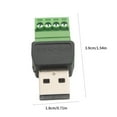 thumbnail image 3 of USB 2.0 A Male Screw Terminals Adapter Converter Solderless Design For Data Extension And Applications for Installers, 3 of 8