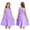 Purple, variant on Hansber Kids Girls Formal Dress Flower Embroidery Straps Mesh Tulle Wedding Formal Birthday Dresses Apricot 8