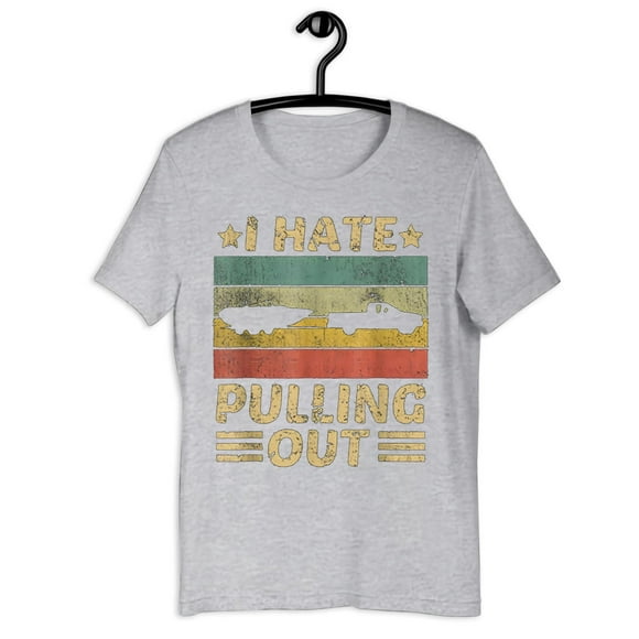 I Hate Pulling Out Boating Boat Captain Funny Saying Quote Vintage Men's T-Shirt