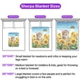 thumbnail image 5 of Manx Hello Summer Sunshine Sunflowers Spring Retro Vintage Cozy Sherpa Blanket Cat Lover Kitten Owner Gifts Warm Soft Throw Blanket - 00008, 5 of 5