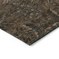 thumbnail image 4 of HomeRoots 603315 9 x 12 ft. Brown, Tan & Charcoal Damask Washable Indoor & Outdoor Rectangle Area Rug, 4 of 5