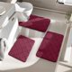 thumbnail image 1 of Juego de 3 alfombrillas de baño de espuma con agarre antideslizante, suaves, absorbentes y de secado rápido para mayor seguridad y comodidad en el suelo. Lavables a máquina. Gris oscuro., 1 of 7