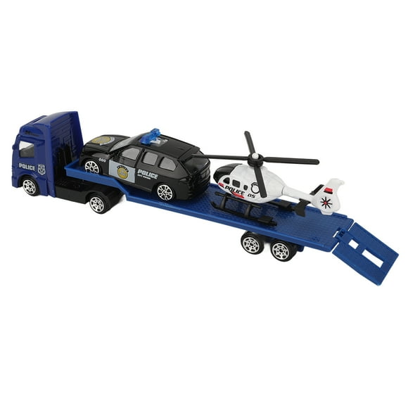 Trailer Truck Set, Paint Spraying Alloy Engineering Car Alloy ABS Simulation 1: 64 Mini  For Family Interaction