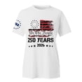 thumbnail image 2 of Only Moment Outdoor Casual Tee Crew Neck Short Sleeve 4th of July Short Sleeve Patriotic T-Shirt Memorial Day Graphic Tee Independence Day Tops White,3XL, 2 of 6