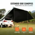 thumbnail image 2 of Vehicle Awning 10x7ft, Car Side Awning with Extended Canopies, 2 of 7