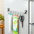 thumbnail image 4 of TIELUTT Wall Hooks Rack Kitchen Rail Space Saving Utensil Holder Dish Brush with Holder Kitchen Brush Holder Dish Drying Rack over Kitchen Stainless Steel Sponge Holder Home Gadgets Must Have, 4 of 4