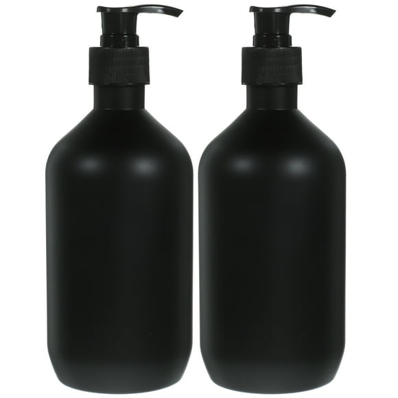WORGEOUS 2 piezas de botella de bomba de prensa vacía dispensador de jabón de plástico para jabón de jabón recargable