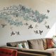 thumbnail image 1 of Removable DIY Green Bamboo and Flying Birds Wall Decals Creative 3D TV Sofa Background, 1 of 4