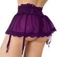 thumbnail image 1 of Vendaje De Encaje De Cintura Alta Para Mujer Sexy Mini Falda Liguero Ajustable De Cuatro Botonespangjing, 1 of 4
