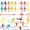 48 PCS Elastic Skulls, variant on Joyfy 72 PCS Halloween Stretchy Skeletons, 9 Colors Halloween Stress Relief Toys,Stretchy Skull Toys for Halloween Trick or Treat Party Favor, Halloween Goody Bag Fillers