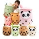 thumbnail image 2 of 25/70cm Real-Life Bubble Tea Cup Plush Toy Pillow Stuffed Food Soft Doll Milk Tea Cup Pillow Cushion Kids Toys Birthday Giftbrown open eyes35cm Deng Xun unisex, 2 of 2