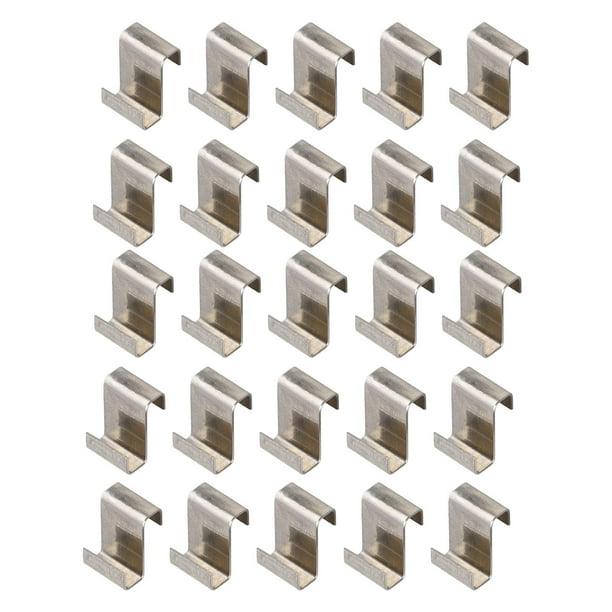25 Shaped Stainless Greenhouse Glass Pane Fixing Clips Greenhouse