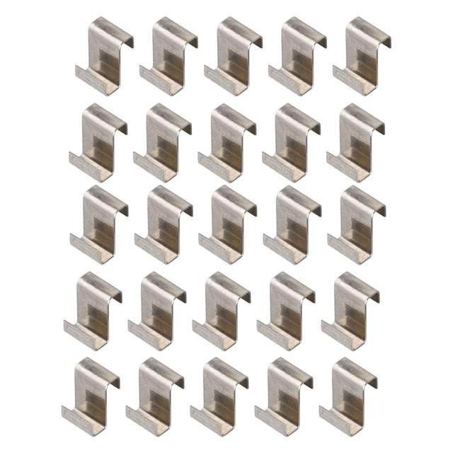 Almencla 25 Clips de Fixation en Acier Inoxydable en Forme de Z pour Vitrage de Serre