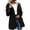Black B, variant on Stamzod Womens Rain Jacket with Hood Outdoor Waterproof Long Trench Coat Women Lightweight Casual Hiking Raincoat Orange XXL