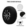 thumbnail image 2 of Susaid Cow Tie Dye Print Tire Covers,Waterproof Anti-UV Snow Sun Rain Tire Covers for RV,Truck, SUV, Trailer, Camper-14 inch, 2 of 6