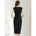 thumbnail image 3 of DARING DIVA Slim Fit Sleeveless Work Dress XS Black, 3 of 6