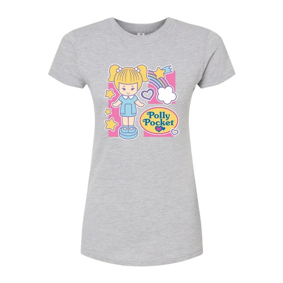 Polly Pocket - Polly Pocket Grid - Junior's Fitted Graphic T-Shirt