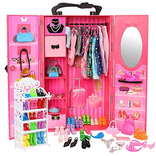 10 Pcs Plastic Doll Clothes Hangers Dress Clothes Accessories for Dolls S!US 