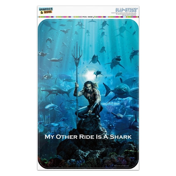 Aquaman Movie My Other Ride is a Shark Home Business Office Sign