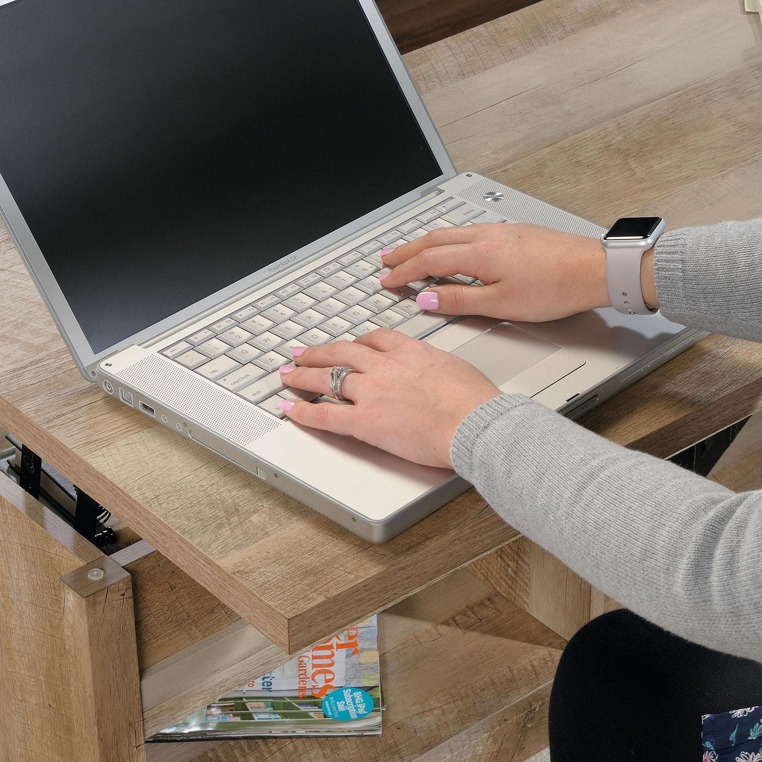 Sauder Cannery Bridge Lift-Top Coffee Table