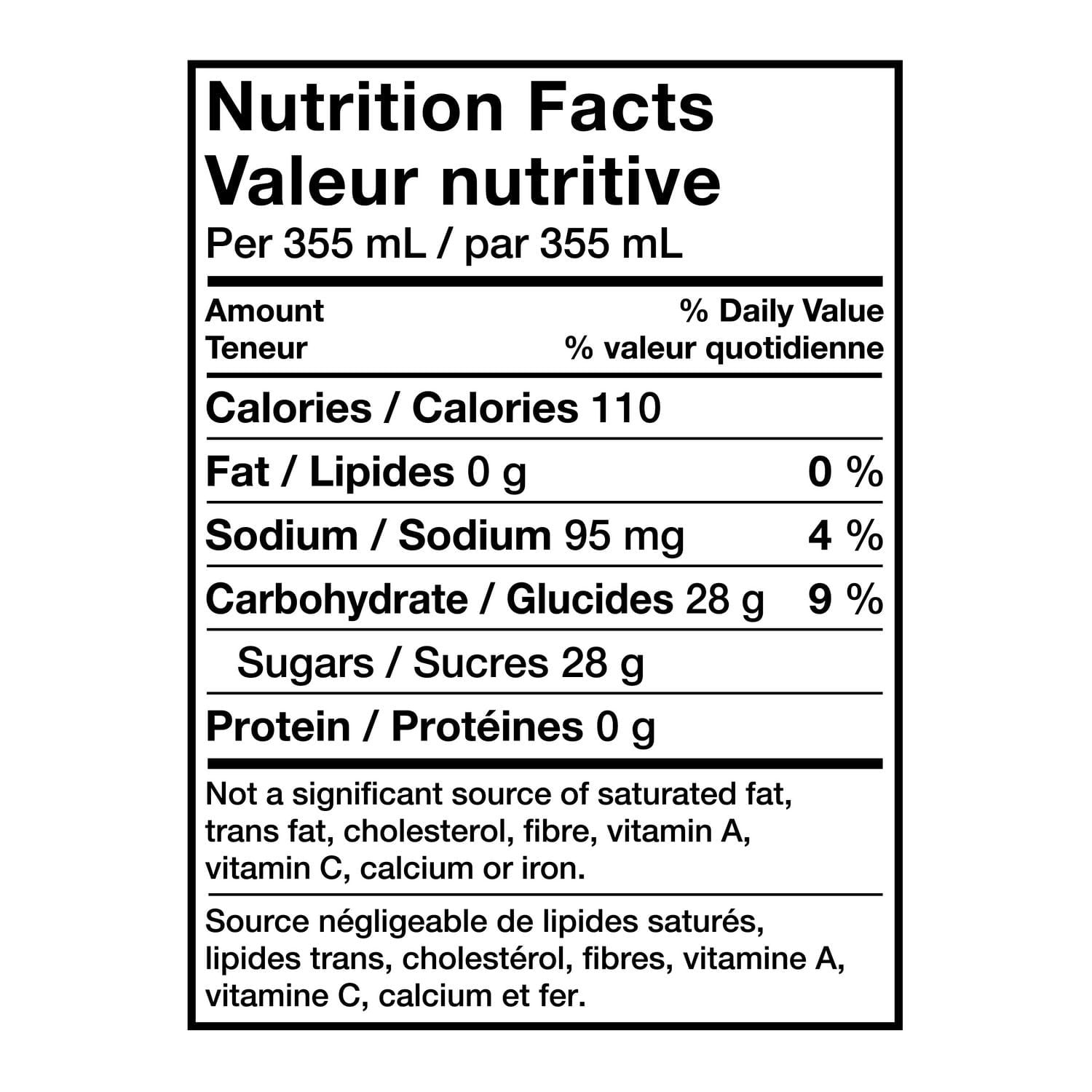 Brisk Lemonade, 355 mL Cans, 12 Pack