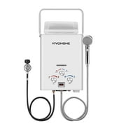 VIVOHOME Portable Propane Tankless Water Heater, 1.6GPM 6L RV Tankless Automotive Heater with Digital Display for RV Use