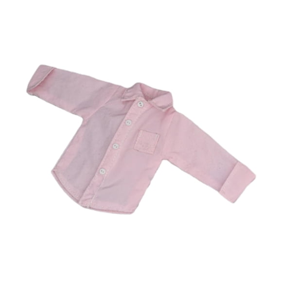 FashionCha Action Figure Shirt 1/12 Scale Action Figures Accessories Clothing 6inch Male Figures Accessories Clothing Cloth Material Suitable for Modelers Toy Display Pink
