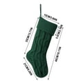 thumbnail image 5 of 2025 christmas ornaments Knitted Wool Candy Bag Double-sided s 8-character Narrow Version Gift Bag Pendant Christmas Stocking office christmas decorations, 5 of 9