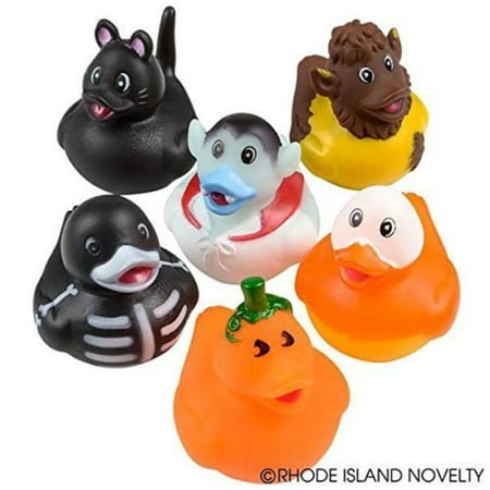 Halloween Rubber Duck Halloween Rubber Ducks - Set of 12 Duckies/Ducky/Duckie, Size: 2 inches x 2 inches By Rhode Island Novelty ()