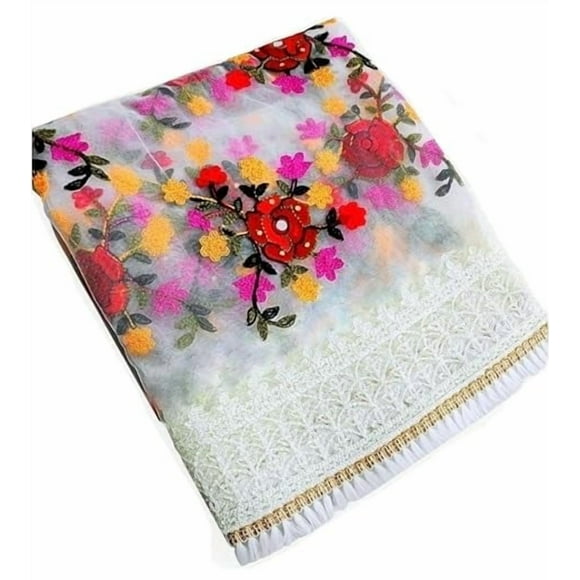 Phulkari White red Dupatta For Women
