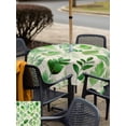 thumbnail image 5 of Outdoor Tablecloths with Umbrella Hole & Zipper, Green Leaves 54x54 Inch Square Tablecloths, Spring Plants Rustic Vintage Botanical Waterproof Table Cloth, Patio/Pool/Picnic Table Covers, 5 of 8