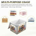 thumbnail image 7 of Horse Colorful Storage Basket Foldable Laundry Basket Shelf Kids Toy Storage Container Organizer with Handles, 7 of 7