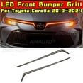 thumbnail image 2 of Car Bumper LED Grill Racing Grills Grille Body Kit Front Bumper Grill Racing Grills For Toyota Corolla 2019-2024 Exterior Part, 2 of 6