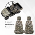thumbnail image 4 of KUIFORTI Grey Camouflage UTV Seat Covers Seats Cover with Headrest Covers Easy Installation Water-Resistant Outdoor Seat Cover Set for Yamaha Rhino 700 660 450 2004-2021, 4 of 6