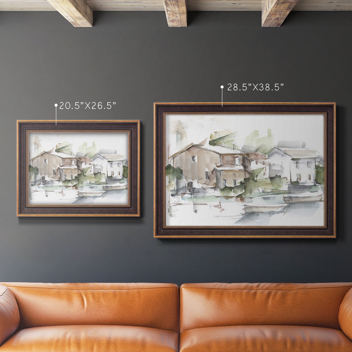 Serene Lakefront I Premium Framed Canvas- Ready to Hang