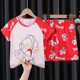 thumbnail image 3 of Sanrios Hellokittys Kuromi Cinnamoroll My Melody pijamas de dibujos animados para niños de manga corta para niños y niñas traje fino de servicio a domicilio para estudiantes, 3 of 5