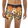 thumbnail image 2 of Cauagu Fall Farmhouse Pumpkins Print Men's Boxer Briefs, Funny & Cute Underwear Elastic Waistband Briefs Ideal Gift for Men,1-Pack, 2 of 7