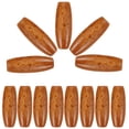 thumbnail image 2 of Oval Bead Jewelry Making Diy Enthusiasts 50Pcs Brown Wood, 2 of 9