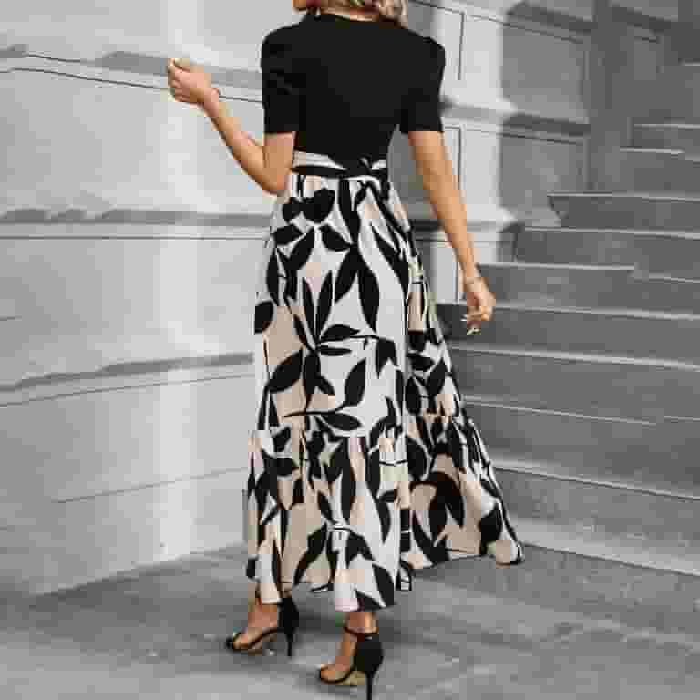 Zhensanguo Women's Summer Dresses Floral Print a Line Short Zhensanguo Women's Summer Dresses Floral Print a Line Short