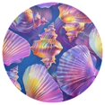 thumbnail image 3 of Ryvnso Conch Seashells Round Plate Mats Dining Table Placemat Set of 4 for Holiday Decoration, 3 of 7