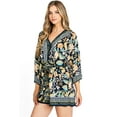 thumbnail image 4 of Flying Tomato Women's Juniors Boho Playsuit Printed Summer Romper  (S, Navy), 4 of 4