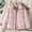 Pink, variant on Edvintorg Women's Bread Jacket Solid Color Loose Casual Standing Collar Thickened Warm Short Bread Jackets with Zipper Women Coat